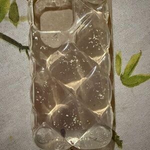 Clear Diamond Pattern Phone Case